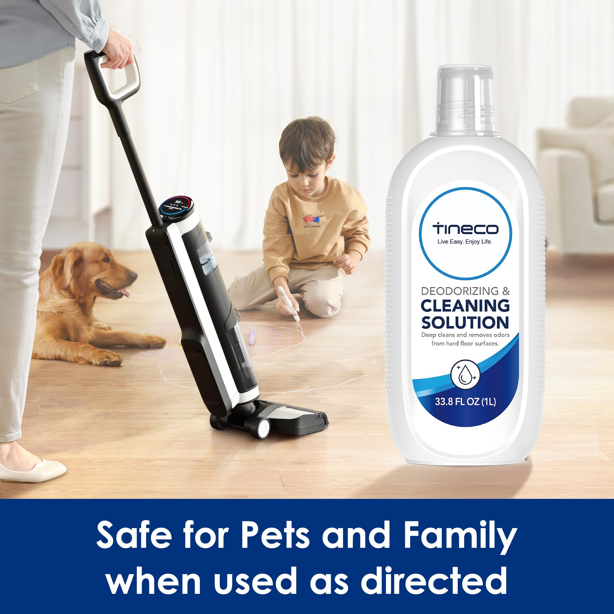Tineco Floor Cleaning Solution 2L for iFLOOR Series, FLOOR ONE S3 Series, FLOOR ONE S5 Series (EXCEPT S5 Steam), Floor One S6 Se